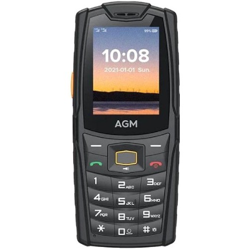 ΚΙΝΗΤΟ ΤΗΛΕΦΩΝΟ AGM M6 4G 2.4'' ΑΔΙΑΒΡΟΧΟ & ΑΝΘΕΚΤΙΚΟ ΣΕ ΠΤΩΣΗ BLACK
